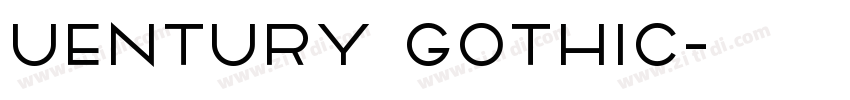 Uentury Gothic字体转换